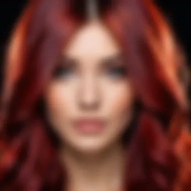 Stunning Results of Homemade Hair Dye A vibrant hair color result after application