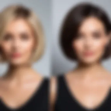 Elegant bob variations perfect for round faces