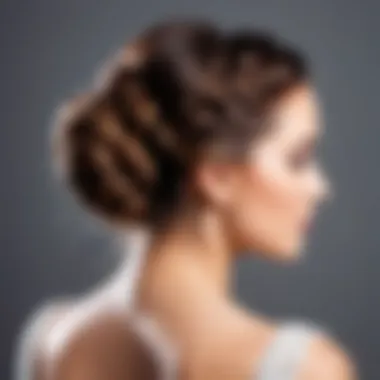 Chic braided updo perfect for special occasions