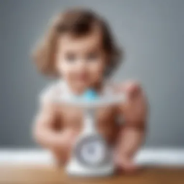 Balance of Hair Health and Baby Wellness A balanced scale symbolizing hair health and baby wellness.