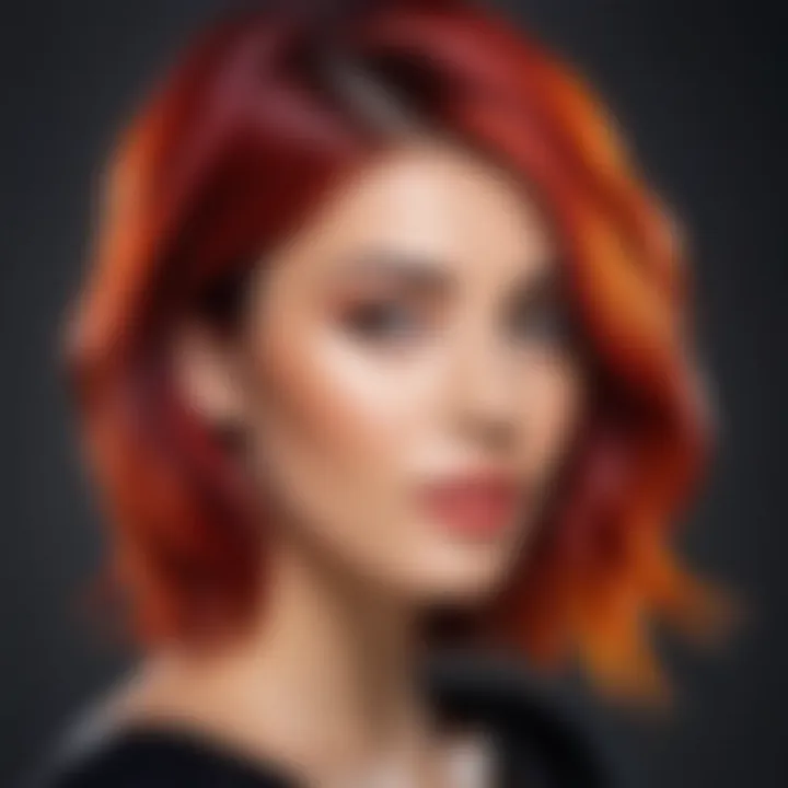 Hande Erçel showcasing vibrant hair color trends