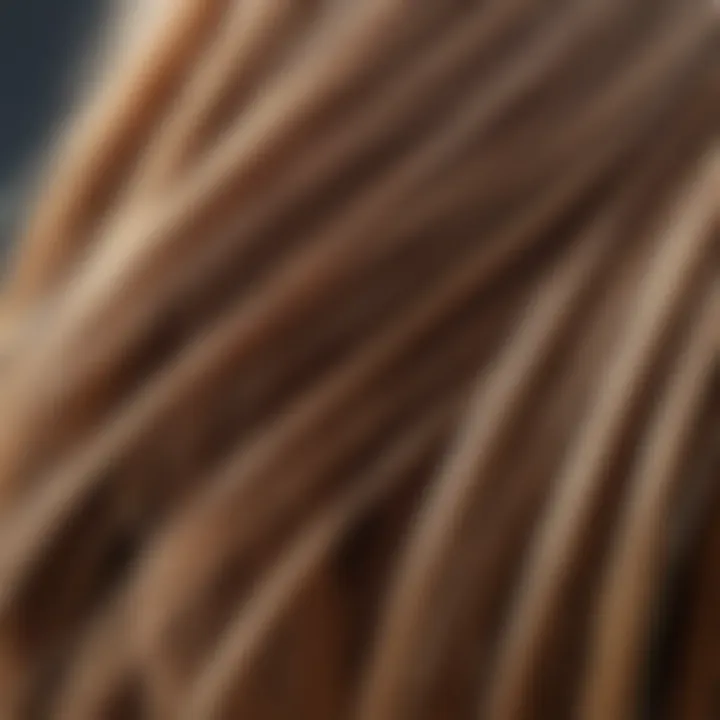 Close-up of healthy hair strands