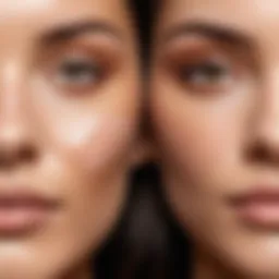 Close-up of diverse skin tones