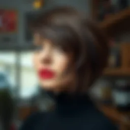 Stylish haircut for thick hair