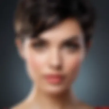 Textured pixie cut perfect for heart-shaped faces