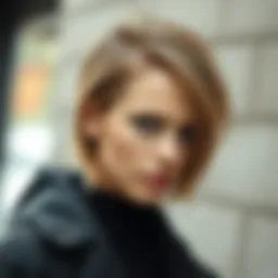 Trendy short haircut showcasing modern layers