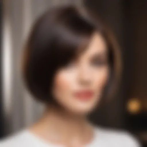 Chic bob haircut showcasing elegance