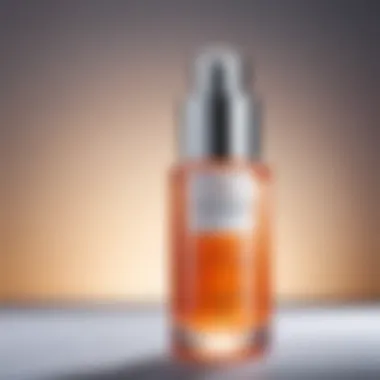 A close-up view of La Roche-Posay C Vitamin Serum bottle with a luminous background.