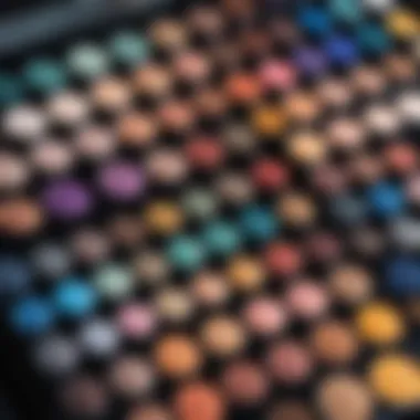 Color Spectrum: The Eyeshadow Palette Essentials A vibrant palette of eyeshadows showcasing various colors