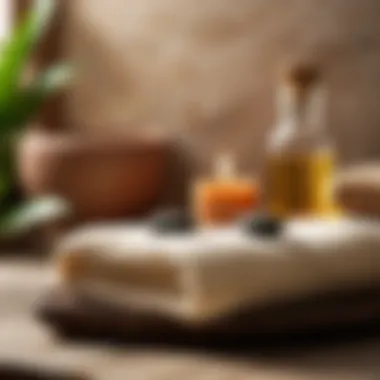 Tranquil Spa Environment for Massage Therapy A tranquil spa environment where massage stone therapy is conducted.