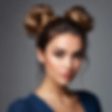 Elegant messy bun hairstyle showcasing versatility