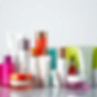 Modern Solutions for Hair Care Array of modern hair care solutions in stylish packaging