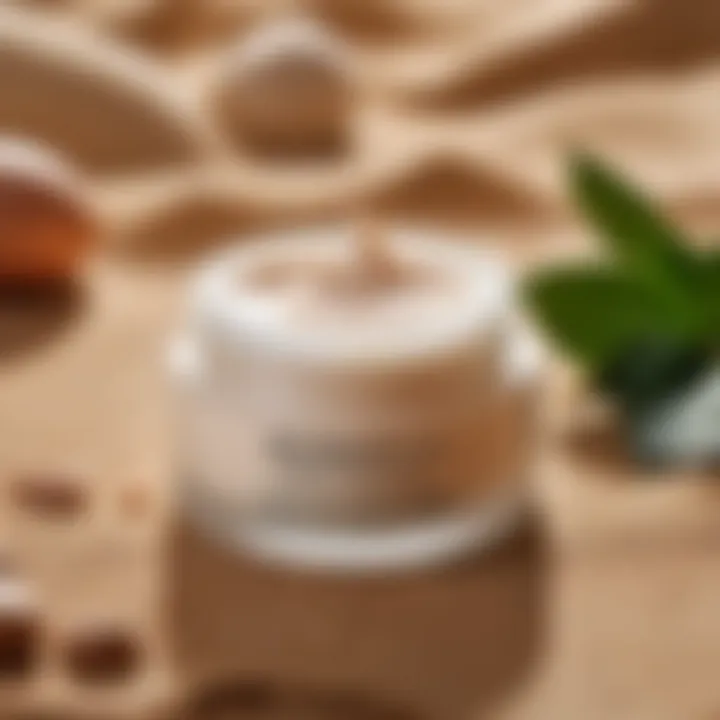 Ingredients of a high-quality BB cream showcased in a natural setting