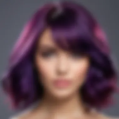 Vibrant Hair Color After Using Purple Shampoo A vibrant hairstyle showcasing a rich, neutralized hair color