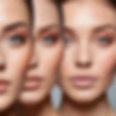 Matching Pastel Shades to Different Skin Tones Variety of skin tones paired with matching pastel shades.