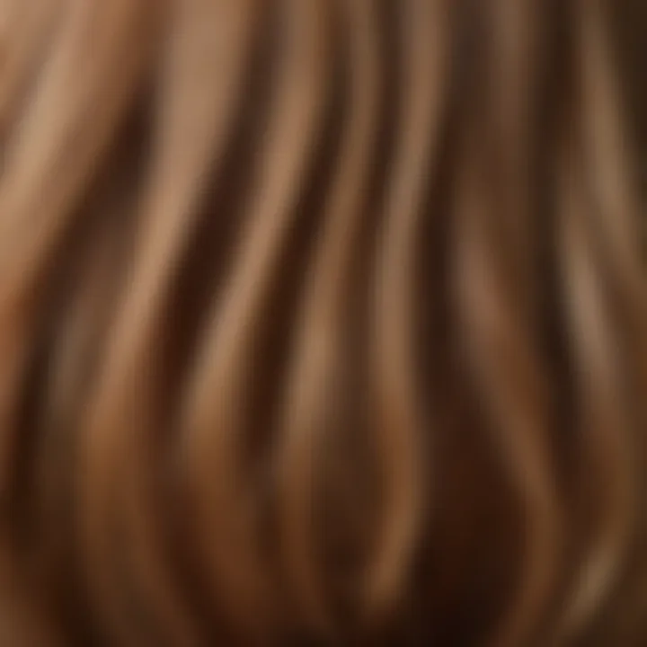 Close-up on hair textures suitable for bangs