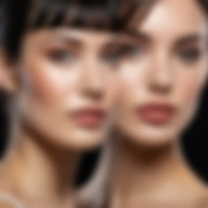 Varied fringe styles showcasing different facial shapes