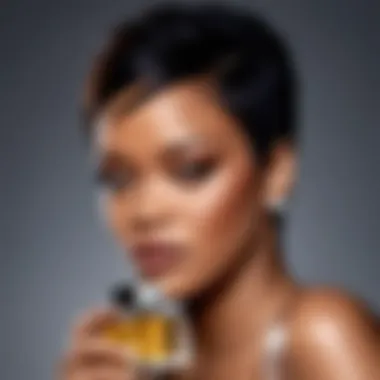 The luxurious packaging of Rihanna's perfume line