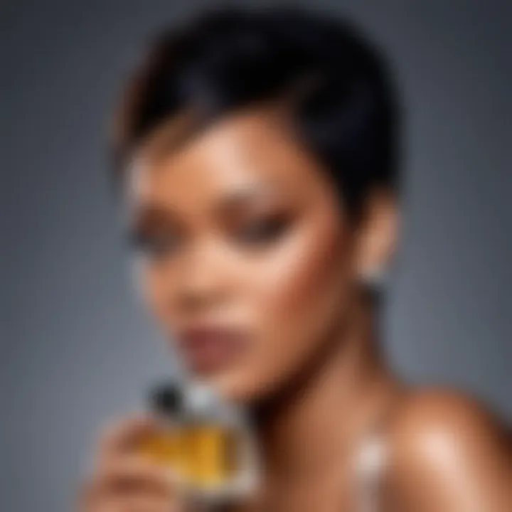 The luxurious packaging of Rihanna's perfume line