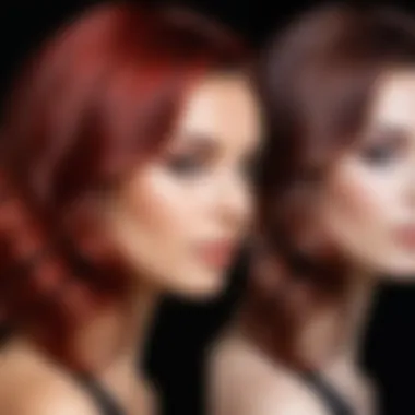 Stunning Hair Transformations through Dyeing Before and after hair transformation