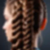 A beautifully styled braid showcasing intricate weaving techniques.