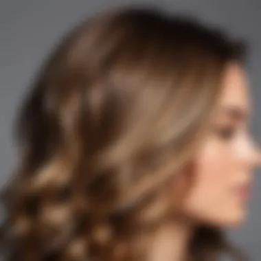 Natural-looking balayage hair ends with sun-kissed highlights