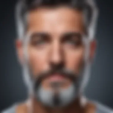 Detailed infographic showcasing genetic factors contributing to beard graying