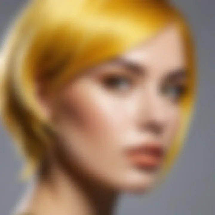 Different shades of yellow hair styles for modern aesthetics