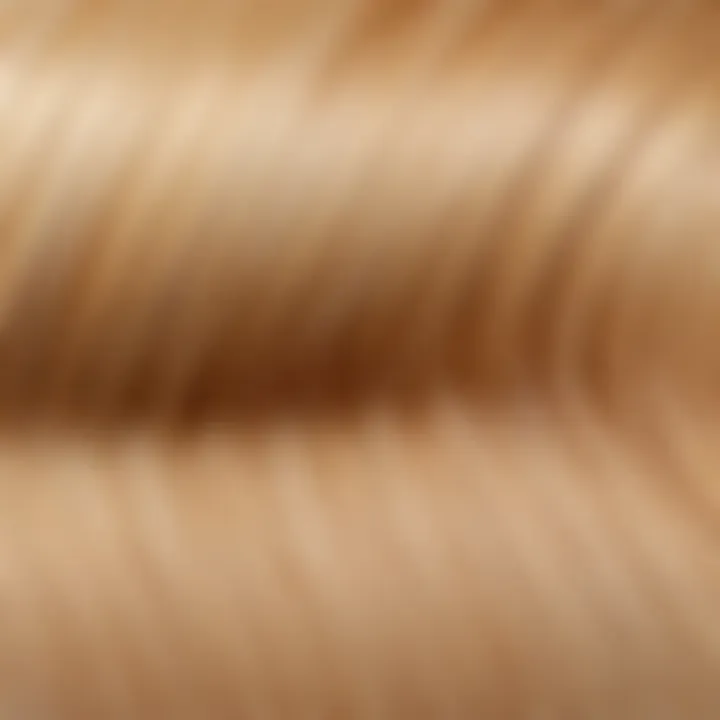 A vibrant blonde hair color swatch showcasing different shades of blonde.