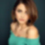 Elegant bob hairstyle showcasing smooth lines