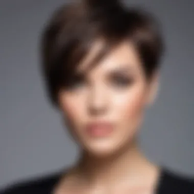 Layered short haircut with a modern twist