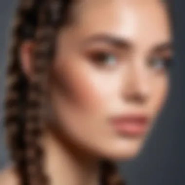 Beauty in Braids Close-up of a woman with beautifully styled braids