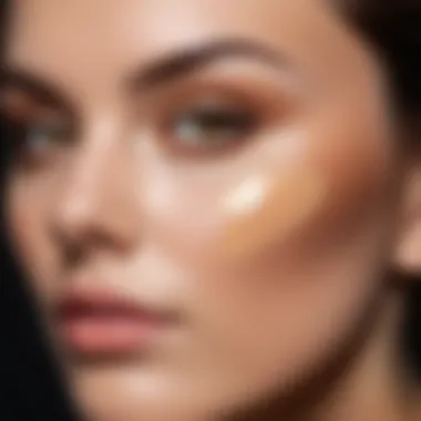 Concealer Techniques for Blemishes Close-up of concealer application technique on blemished skin