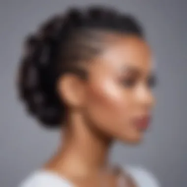 Elegant hairstyle showcasing protective styling