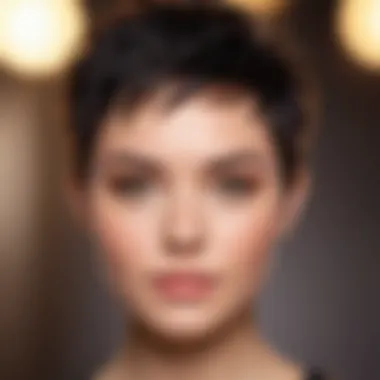 Trendy Textured Pixie Cut for Round Face Textured pixie cut for round face shape