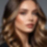 Elegant balayage technique showcasing smooth transitions in hair color