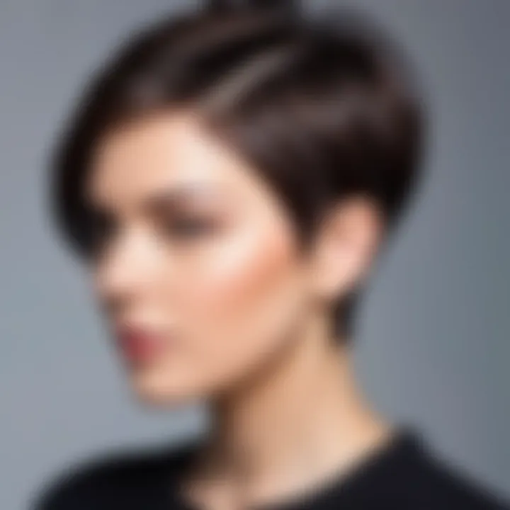 Asymmetrical short haircut for a modern look