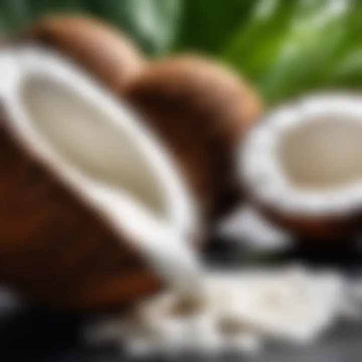 Coconut milk infusion in hair care products for nourishment