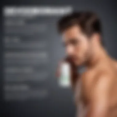 An infographic detailing the ingredients of popular deodorants