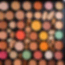 Palette of vibrant colors that complement almond skin tones