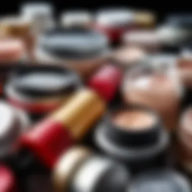 Close-Up of Cosmetic Products with Expiration Dates A close-up view of various cosmetic products with their expiration dates visible.