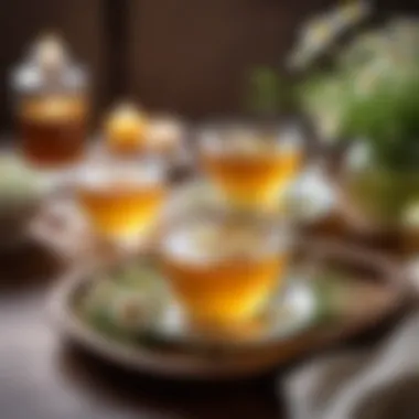 Evening Rituals Featuring Chamomile Tea A cozy evening scene with chamomile tea