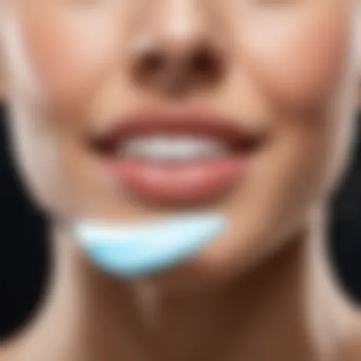 A close-up view of toothpaste ingredients beneficial for skin health.