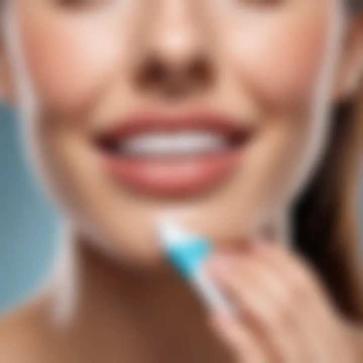 An illustration showcasing the potential benefits of toothpaste on skin.