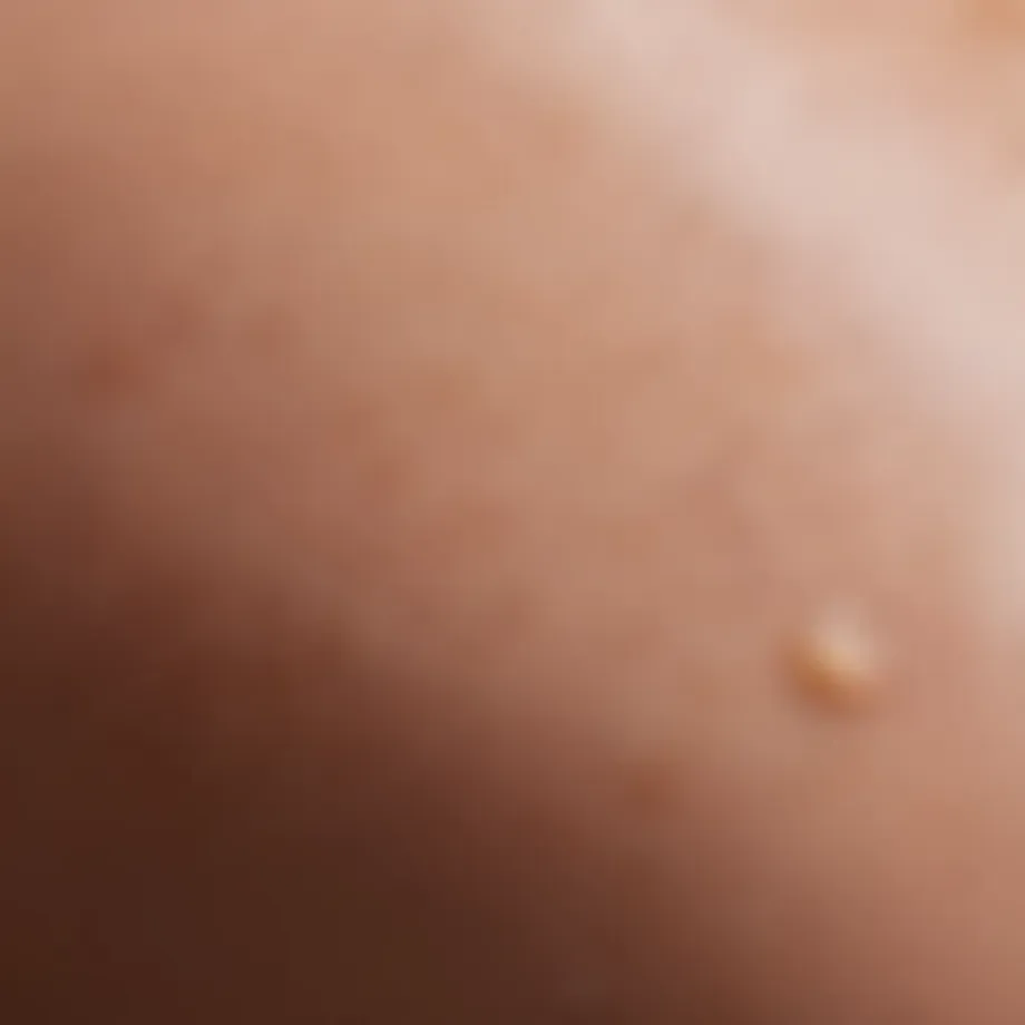 Smooth skin close-up showcasing radiant texture