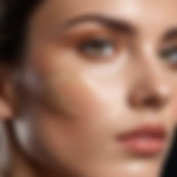 Smooth application of foundation on skin