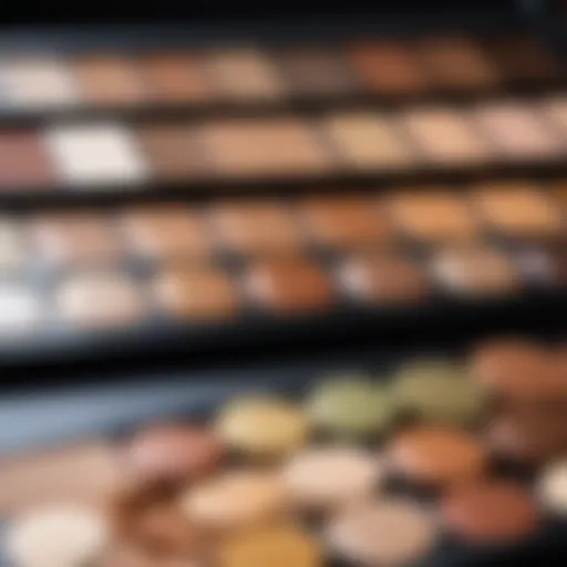 Hair color palette featuring shades suitable for olive skin tones