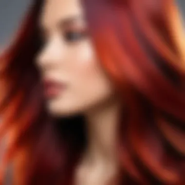 Diverse hair coloring techniques displayed artistically