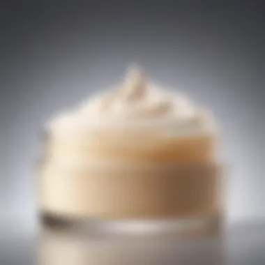 A visual comparison of lotion and cream textures