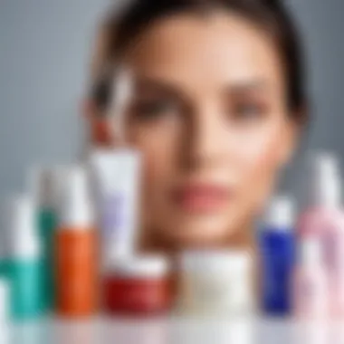 A selection of beauty products labeled as non-comedogenic